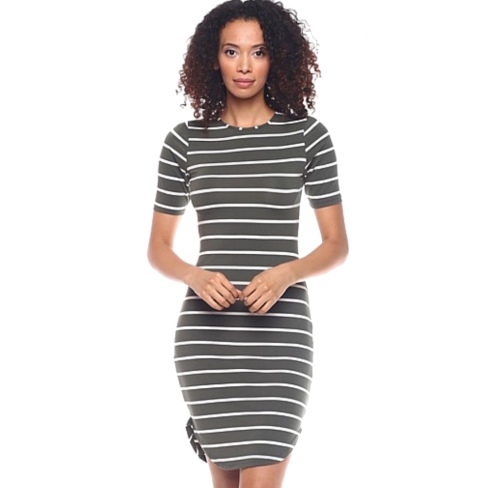 Small Curved Hem Bodycon Dress